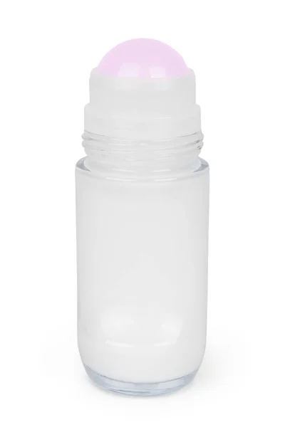 Deodorant med kopp isolerad på en vit bakgrund — Stockfoto