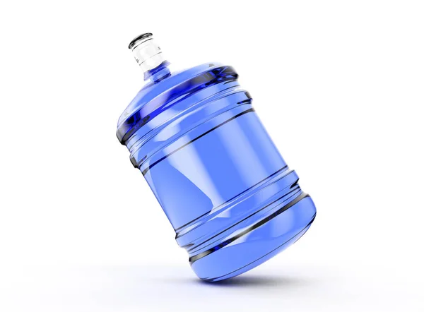 Велика пластикова бочка, пляшка галона для офісного охолоджувача води. 3D ре — стокове фото