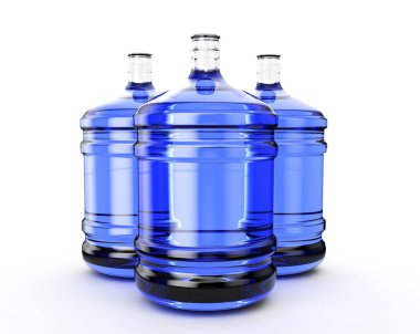 büyük plastik varil, office su soğutucu için galon şişe. 3D re