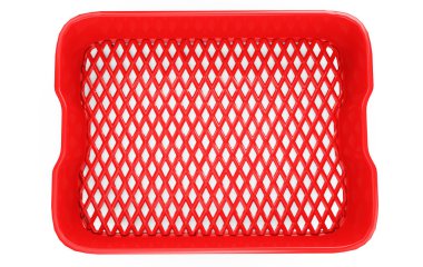 Beyaz yüzeyindeki ayakta 3d render kutusu