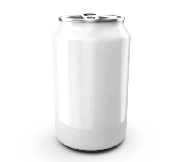 Aluminium można renderowania 3d, idealny do piwa, piwa, alkoholu, miękkie dri — Zdjęcie stockowe