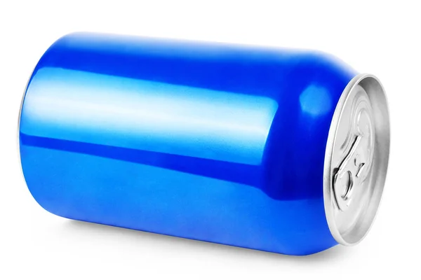 Bebida azul de la bebida del aluminio del metal lata 500ml — Foto de Stock