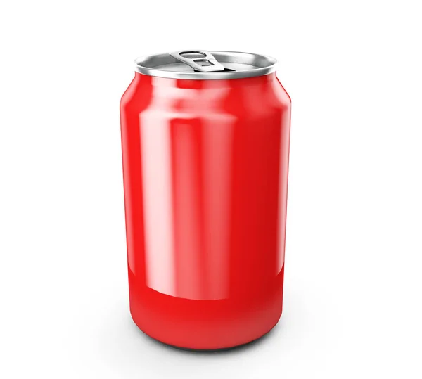 Aluminum can 3d render, ideal for beer, lager, alcohol, soft dri — Stock Photo, Image