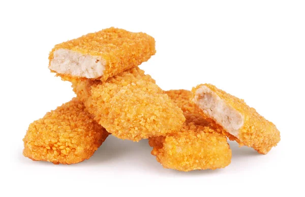 Crispy Fish fingers isolated on white background — Stock Photo, Image