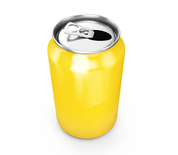 Alluminio può rendere 3d, ideale per birra, lager, alcol, soft dri — Foto Stock