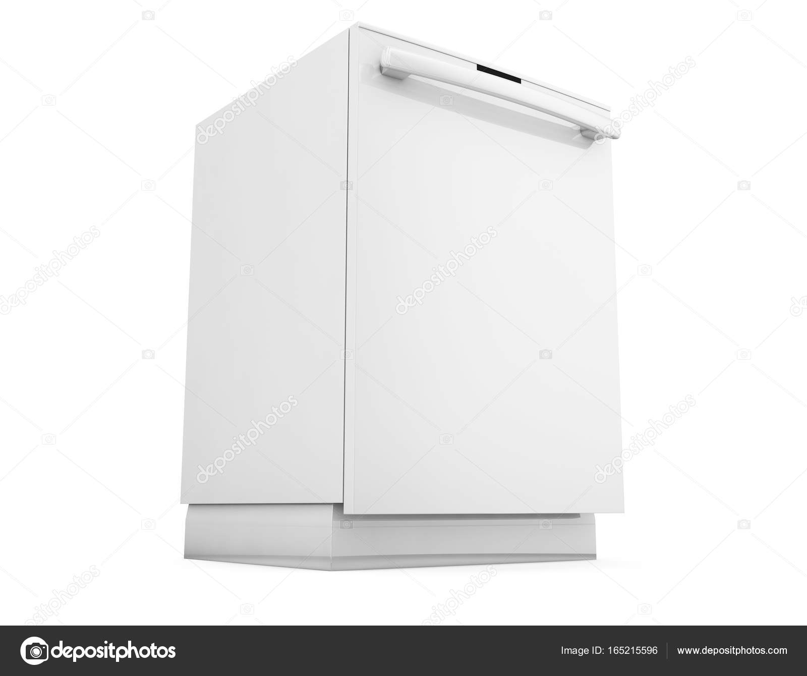 white freestanding dishwasher