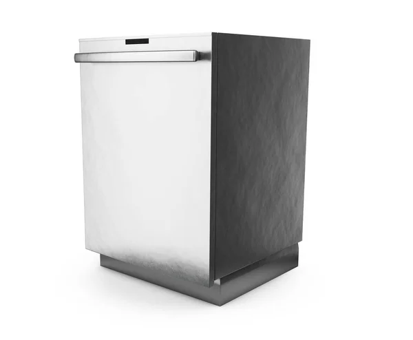 Freestanding dishwasher on white background 3d render — Stock Photo, Image