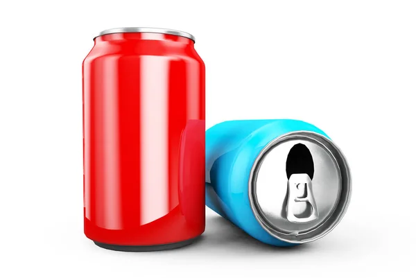 Alluminio può rendere 3d, ideale per birra, lager, alcol, soft dri — Foto Stock