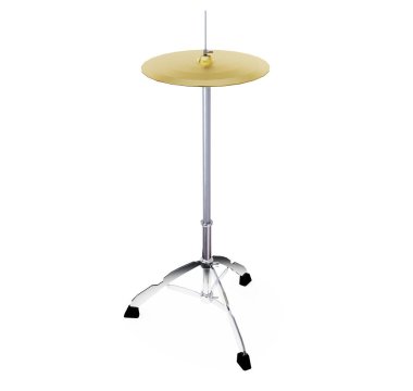 Müzik kavramsal görüntü. İzole ba üzerinde eski bir zil, yakın çekim