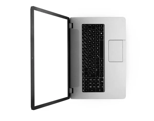 3D-weergave van een laptop — Stockfoto