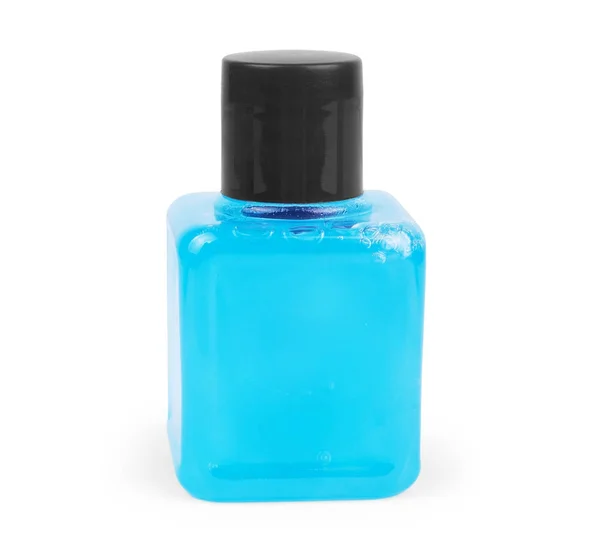 Modrý gel s bublinami pro dokonalou úpravu vlasů — Stock fotografie