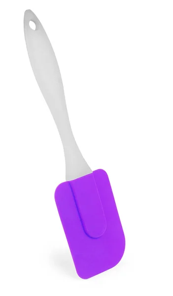 Yemekleri karıştırmak için silikon spatula. — Stok fotoğraf