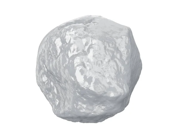 白い背景の 3 d レンダリングに分離された雪玉のセット — ストック写真
