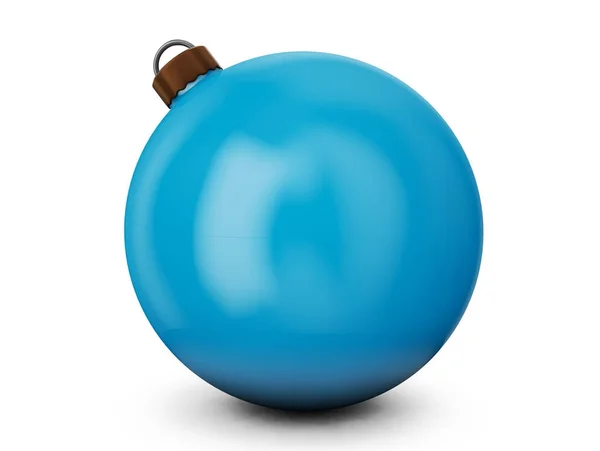 Bola de Navidad azul decoración Nochevieja colgante bauble Mer —  Fotos de Stock