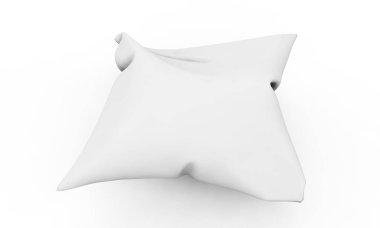Beyaz arka plan üzerinde 3d render izole yastıklar