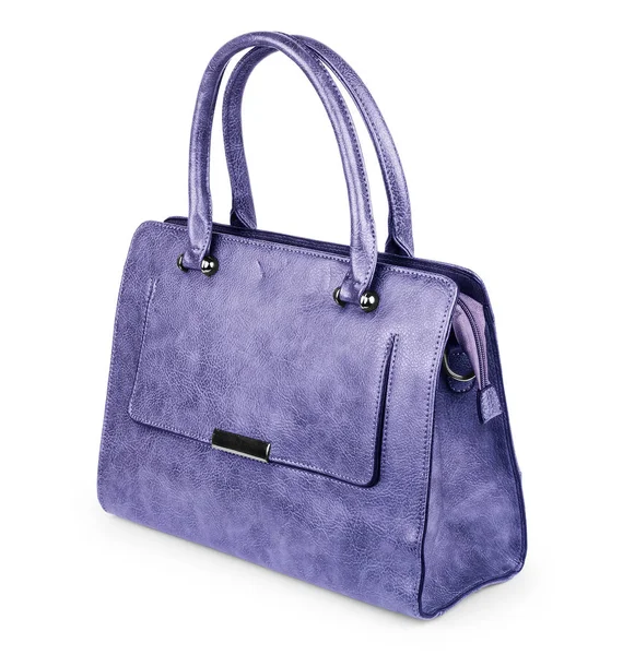 Sac d'embrayage violet isolé sur fond blanc — Photo