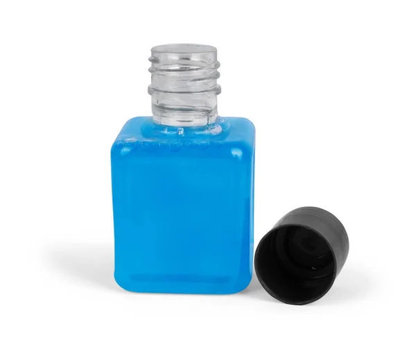 Gel blu con bolle per un'acconciatura perfetta — Foto Stock