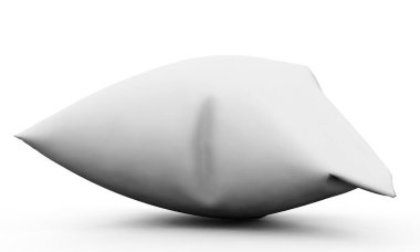 Beyaz arka plan üzerinde 3d render izole yastıklar