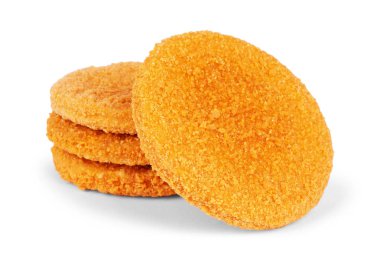 Beyaz arka plan üzerinde izole fishcake burger.