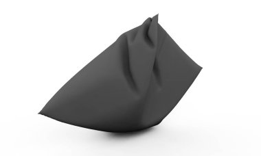 Beyaz arka plan üzerinde 3d render izole yastık