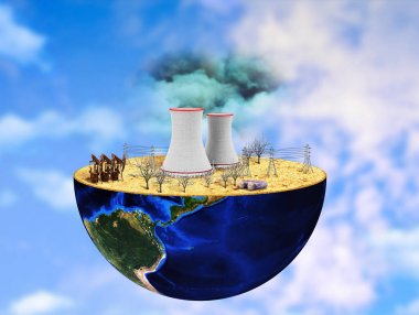 Eko kavramı. Gezegenin yarısı umut verici t ile kontamine olmuş