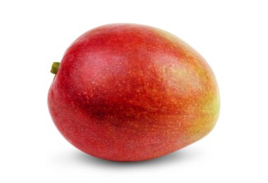 Beyaz arkaplanda yalıtılmış mango meyvesi