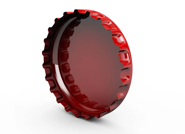 Metallic bottle cap - 3d render — Stok Foto