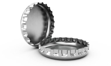 metal şişe kapağı - 3d render