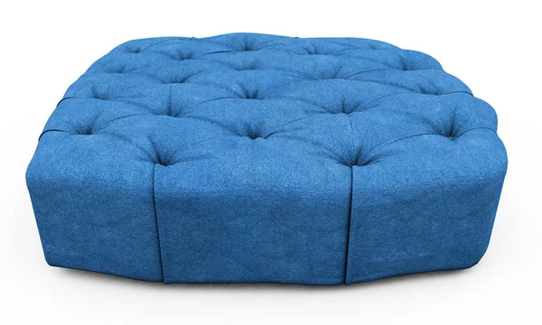 Rosa 3d render soffa, isolerad på en vit bakgrund — Stockfoto