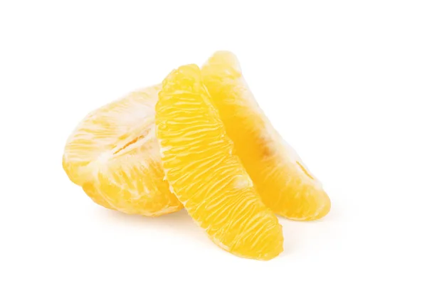 Zitrone und halbe Scheibe isoliert auf weißem Hintergrund schneiden — Stockfoto