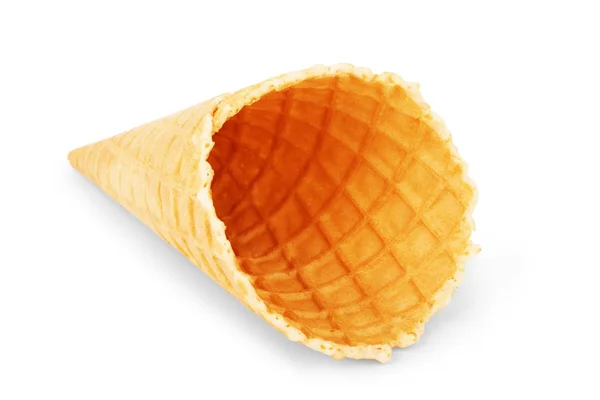 Delicious ice-cream cone on white background — Stock Photo, Image