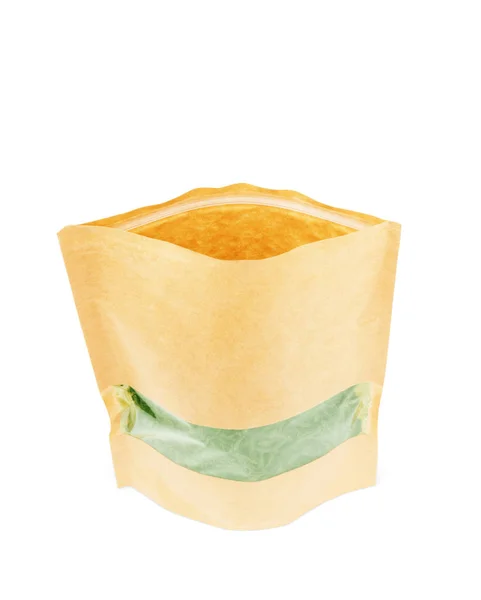 Wytwarzanie papieru pack dla stracić herbaty na białym tle — Zdjęcie stockowe