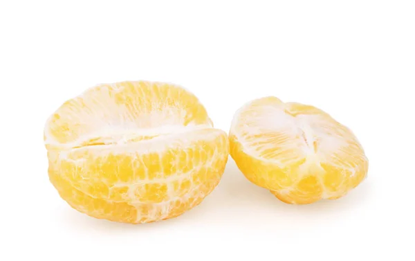 Beyaz arka plan üzerinde izole limon ve kesilmiş yarım dilim — Stok fotoğraf