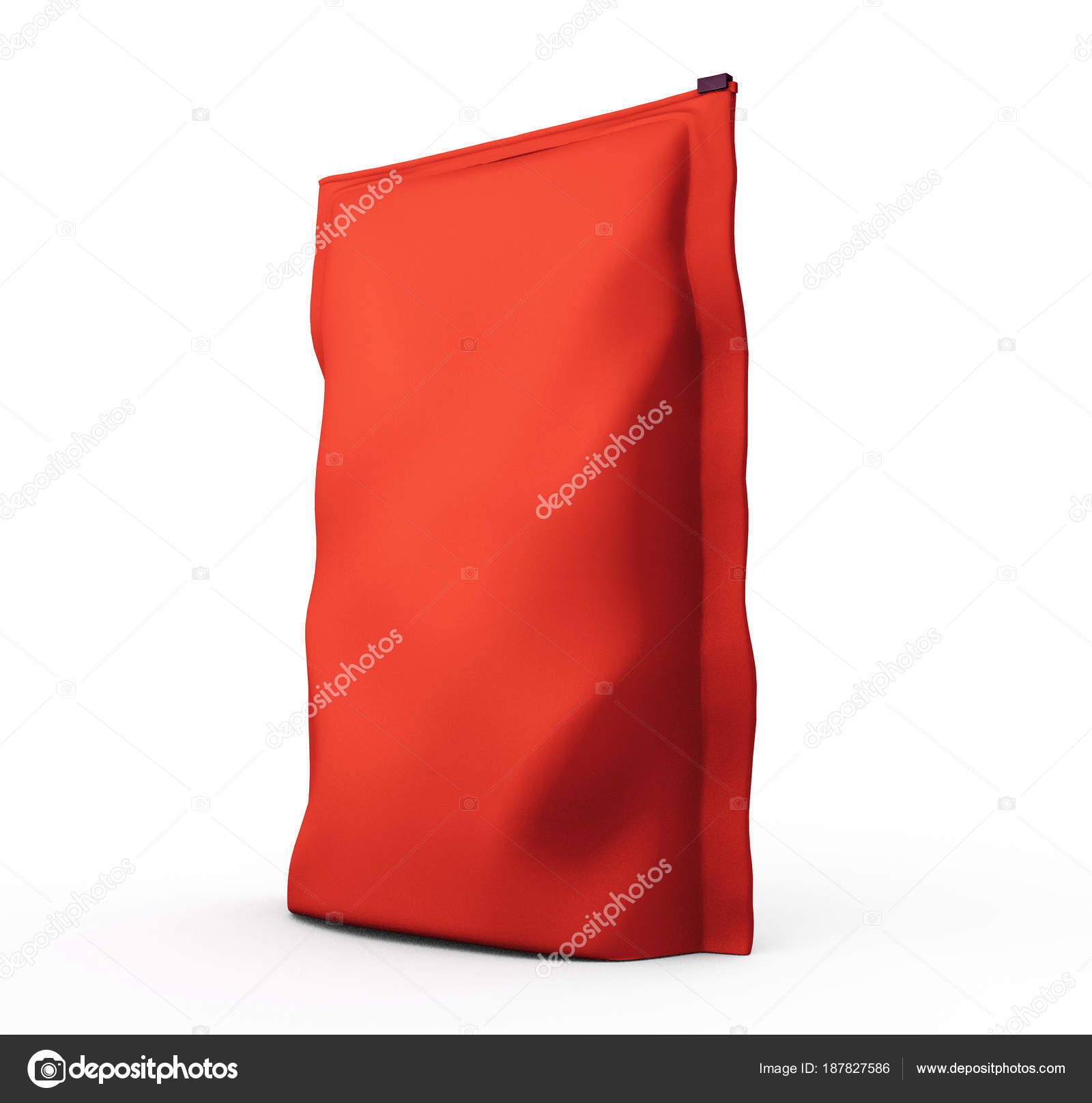 Download Blank Foil plastic white coffee bag isolated on white ...