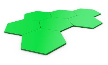Açık köşeli gri renk döşer. 3D çizim.