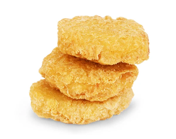Τηγανητό κοτόπουλο nuggets και γλυκιά σάλτσα τσίλι — Φωτογραφία Αρχείου