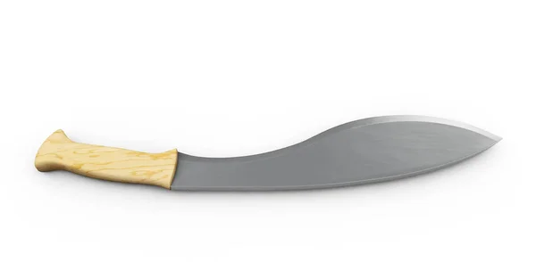 Representación 3D de machete, aislado sobre fondo blanco . — Foto de Stock