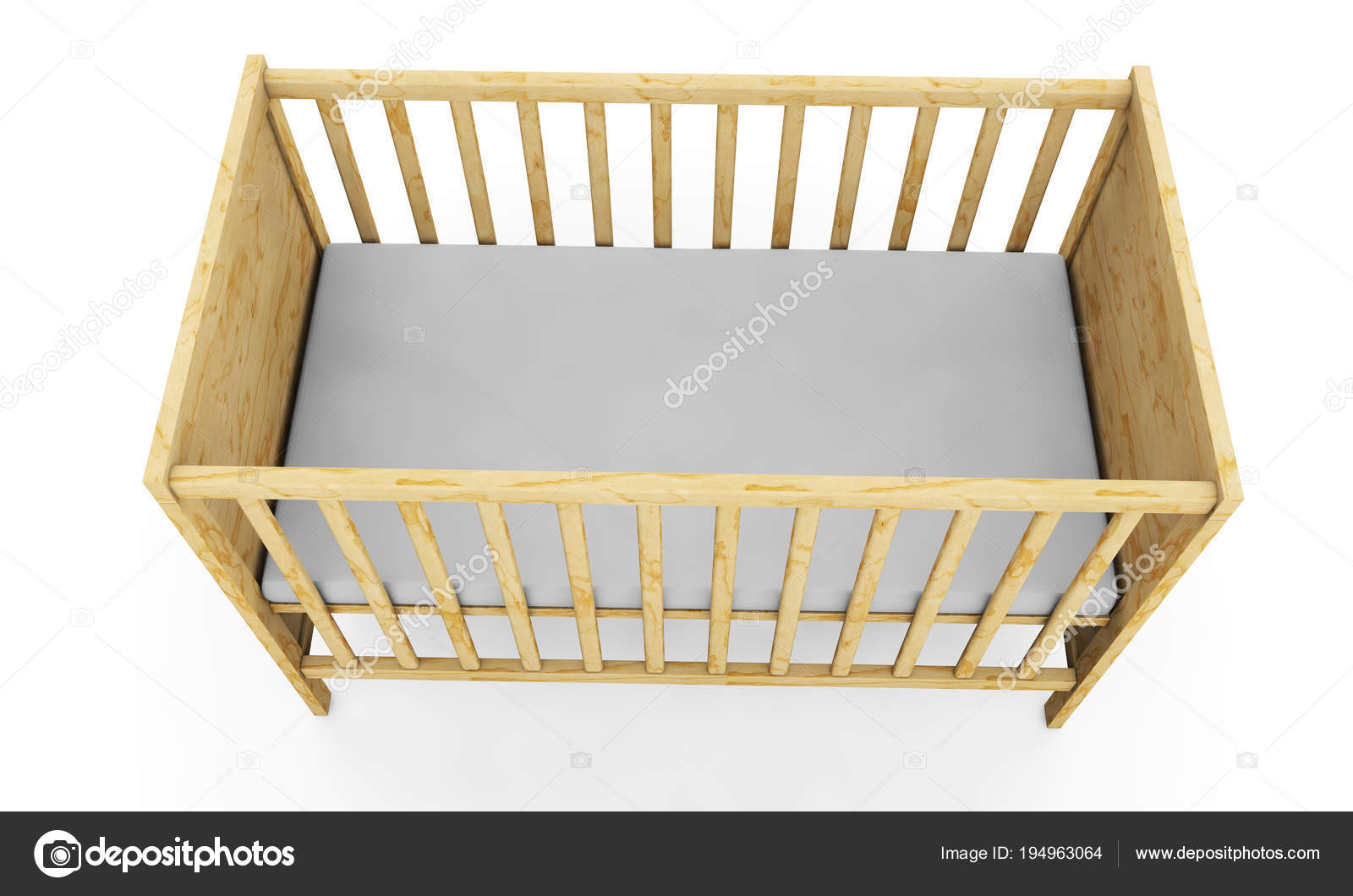 wooden cot bed