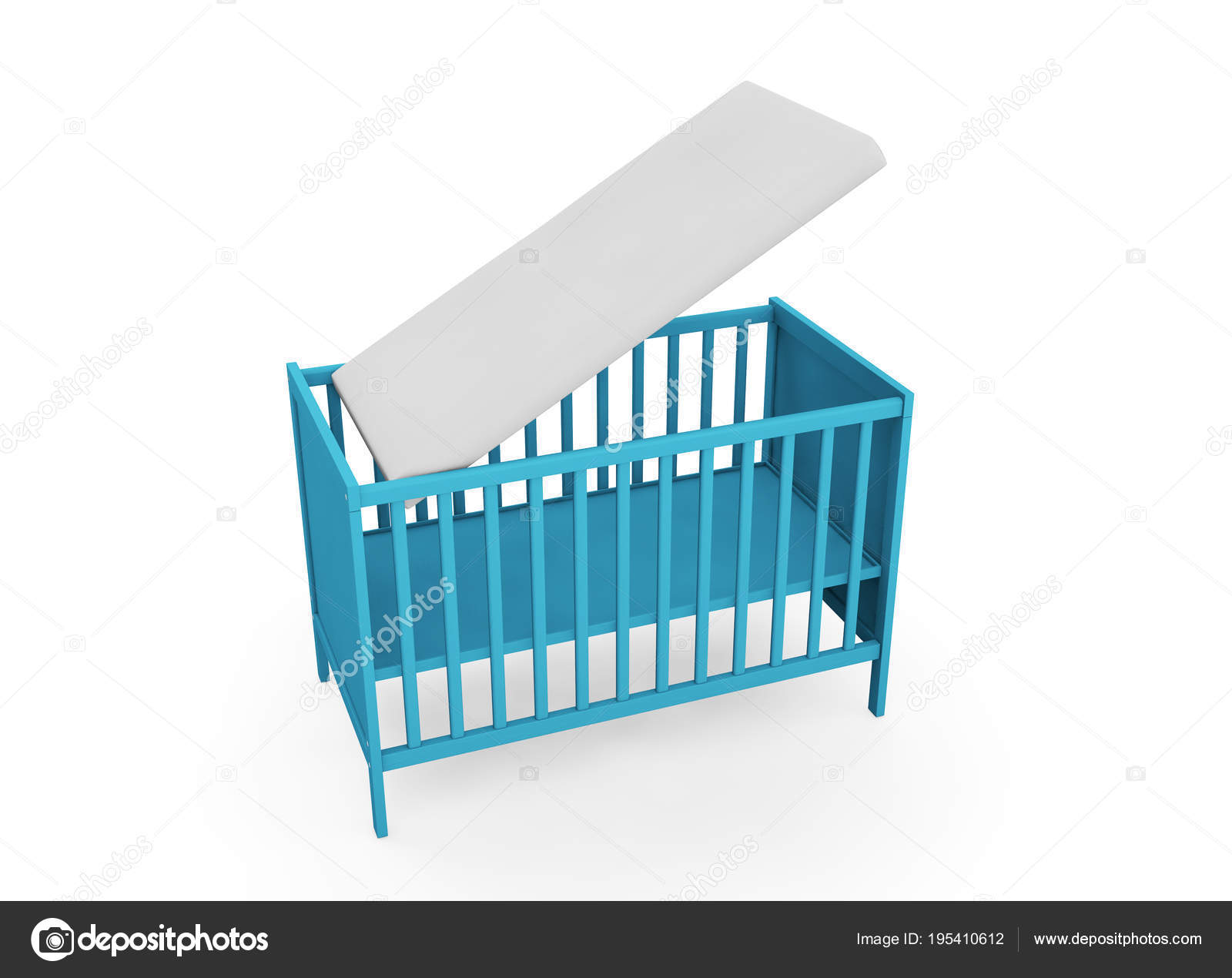 white wooden cot bed