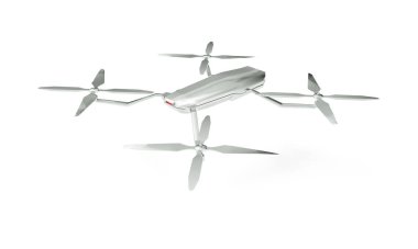 beyaz drone 3d görüntüleme arkaplanı