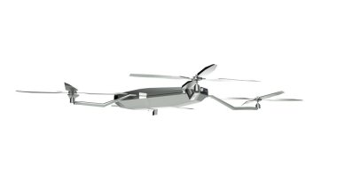 beyaz drone 3d görüntüleme arkaplanı