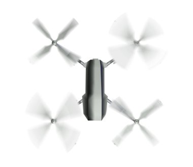 beyaz drone 3d görüntüleme arkaplanı