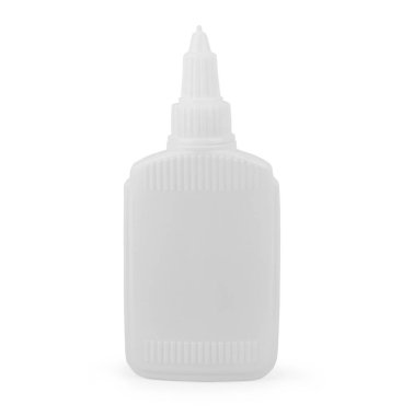 Yapıştırıcı tüpü boş ve izole bir şekilde duruyor. Boş cilt bakımı