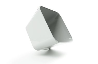 Sahne aksesuarı için 3D boş sağa eğik görüntüleme kutusu, izola