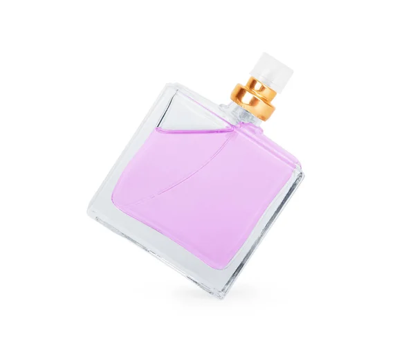 Frasco de perfume aislado sobre fondo blanco — Foto de Stock