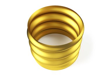 Beyaz altın bahar 3D render