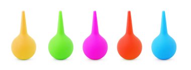 Medical enema. Isolate medical enema. Enema in the center of the