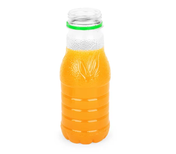 Hosszú Magas Vagy Lekvár Üveg Sárga Narancssárga Üveg Üveg Fehér — Stock Fotó