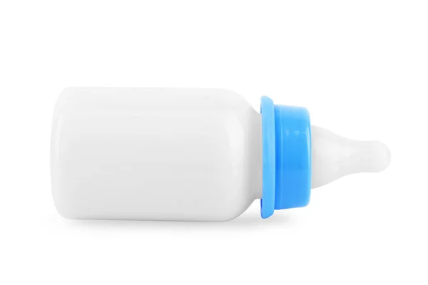 Изолированная Бутылочка Молоком Белом Фоне — стоковое фото