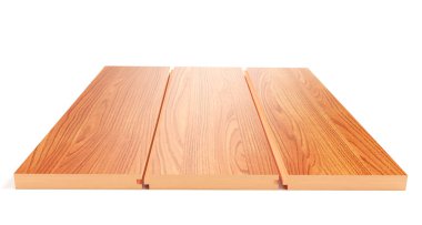 Beyaz arka plan üzerinde Katmanlar 3d render üzerinde hiçbir gölge laminat